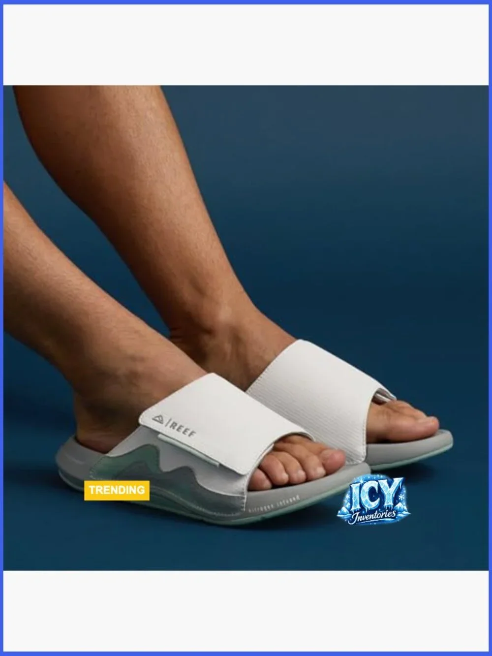 Men's Cruiser Slide Sandals with Memory Foam Footbed
